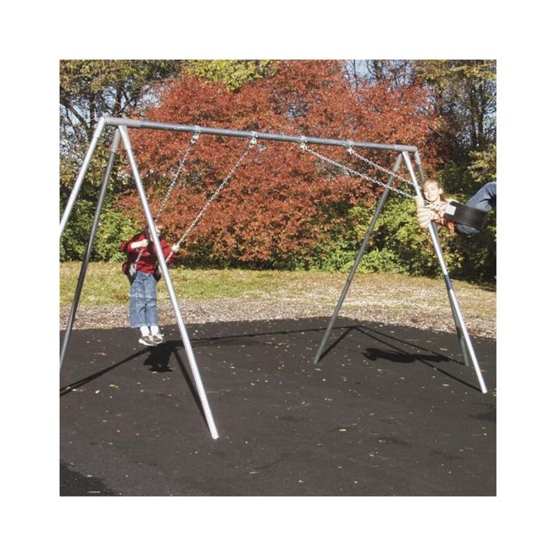 Outdoor Swing Set, Tri-leg Frame, 2 Seats