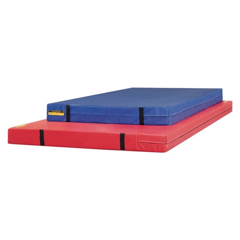 Sportime Non-Folding Vinyl-Coated Landing Mat, 5 x 10 Feet x 8 Inches, Green