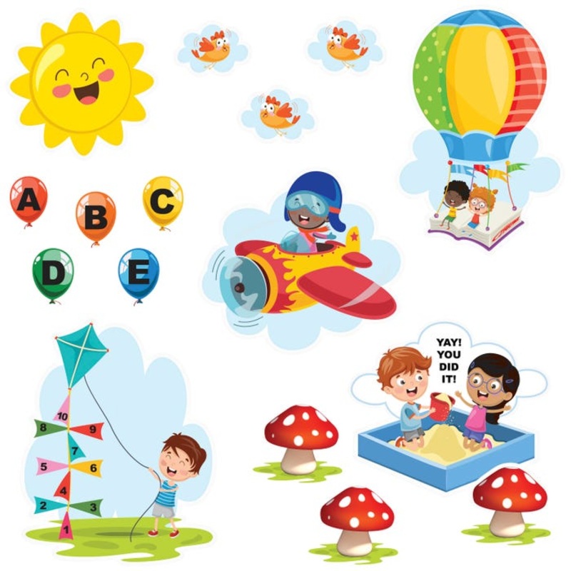 Sportime Summer Sensory Pathway Set, 41 Decals