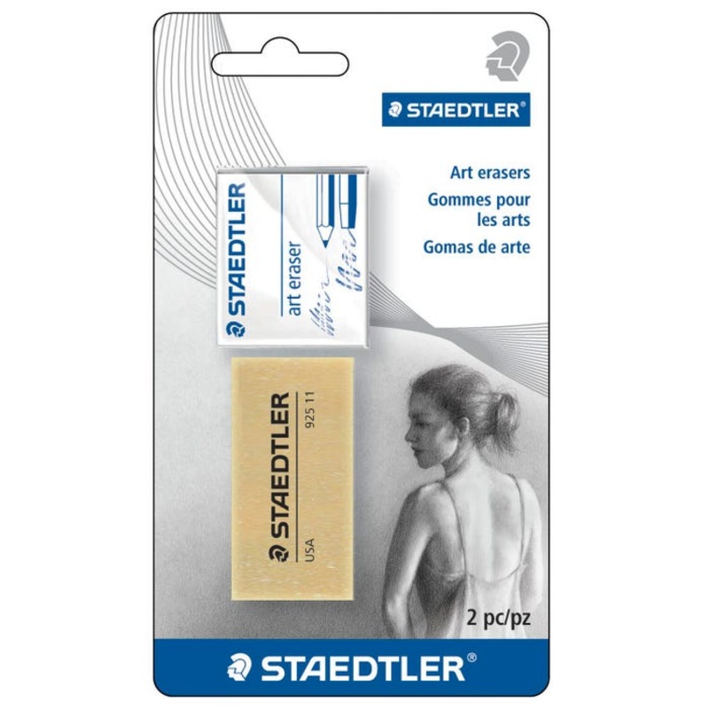 Staedtler Kneadable and Art Gum Erasers, Pack of 2