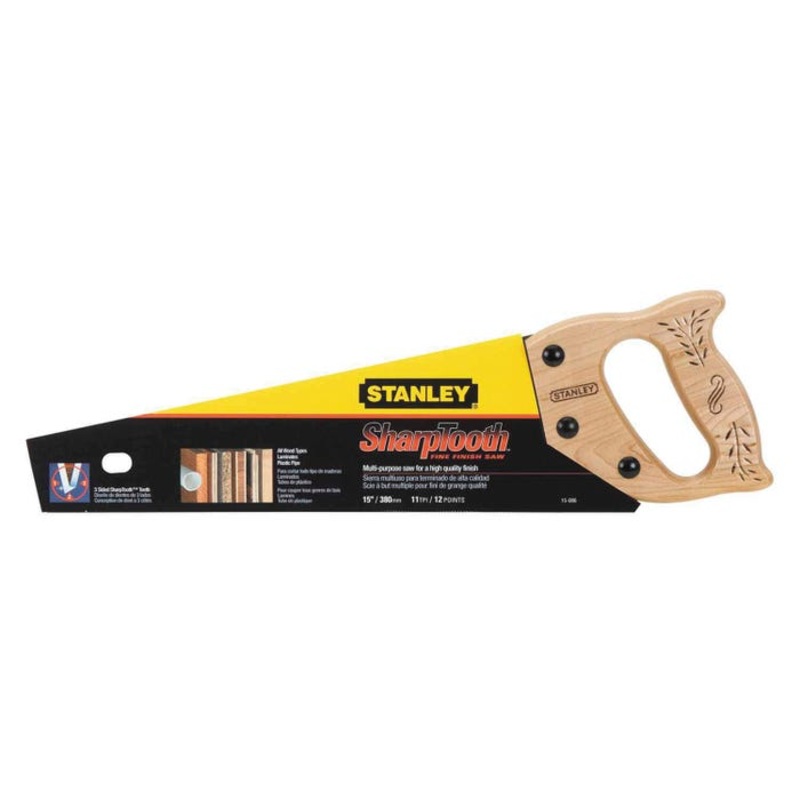 Stanley Sharptooth Handsaw, 20 in, 9 tpi