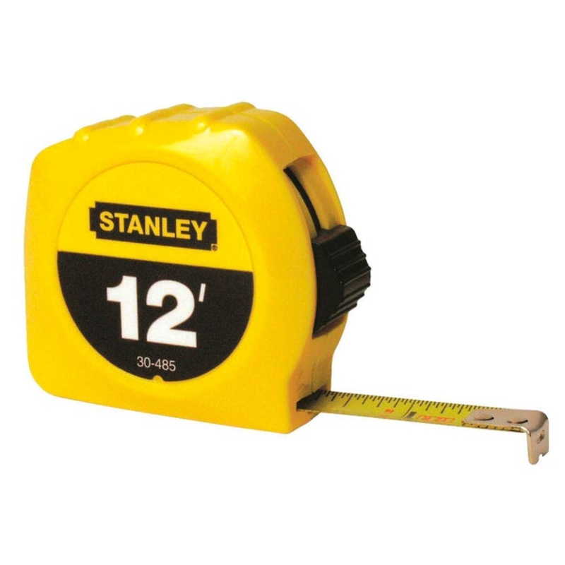 Stanley Tape Measure, 1/2 Inch x 12 Feet, Yellow