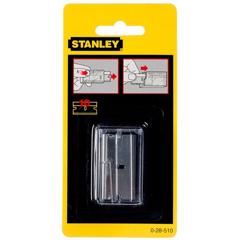 Woodworker's Stanley 28-510 Single Edge Razor Blade, 1-1/2 in, Pack of 10