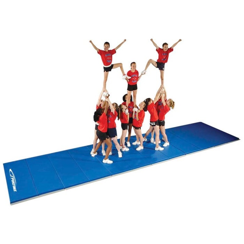 Sportime Cross-Linked PE Mat with 4-Sided Hook and Loop Fasteners, Two-2 Foot Panels, 2 Inches Thick