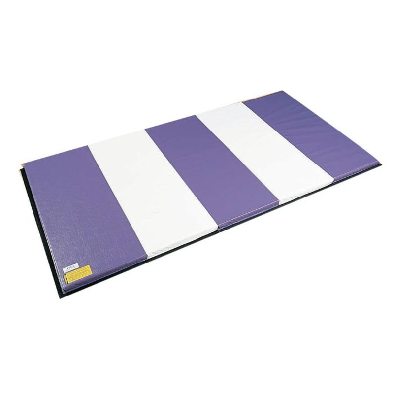 Sportime Folding Mat with 2 End Hook and Loop Strips, 2-Color