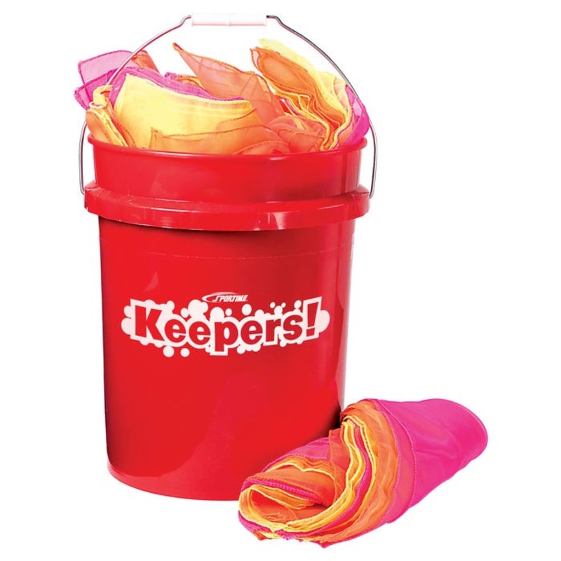 Sportime Keepers Juggling Scarves, Set of 168 with Included Pail