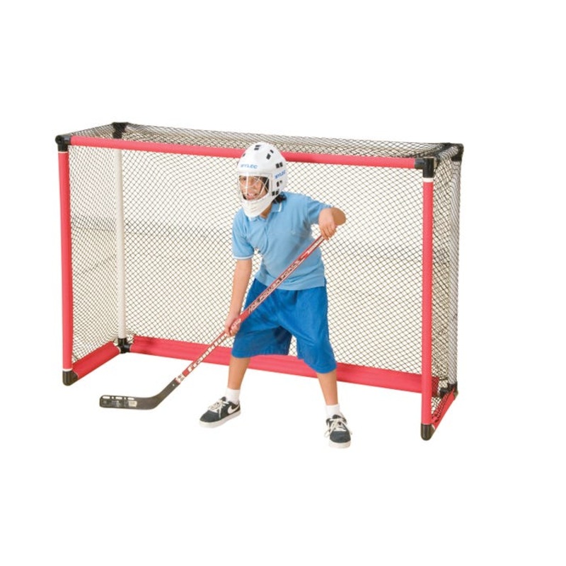 Sportime ProGoal Multi-Purpose Hockey Goal, 72 x 48 x 24 Inches, White Nylon Net