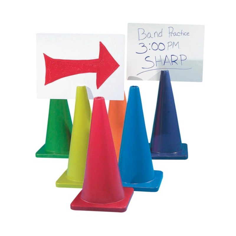 Sportime Slotted KontrolKones, 28 Inches, Set of 6
