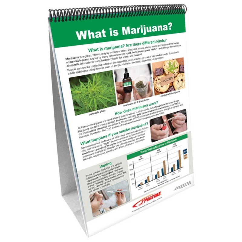 Sportime All About Marijuana Flip Chart Set, Grades 5 to 12