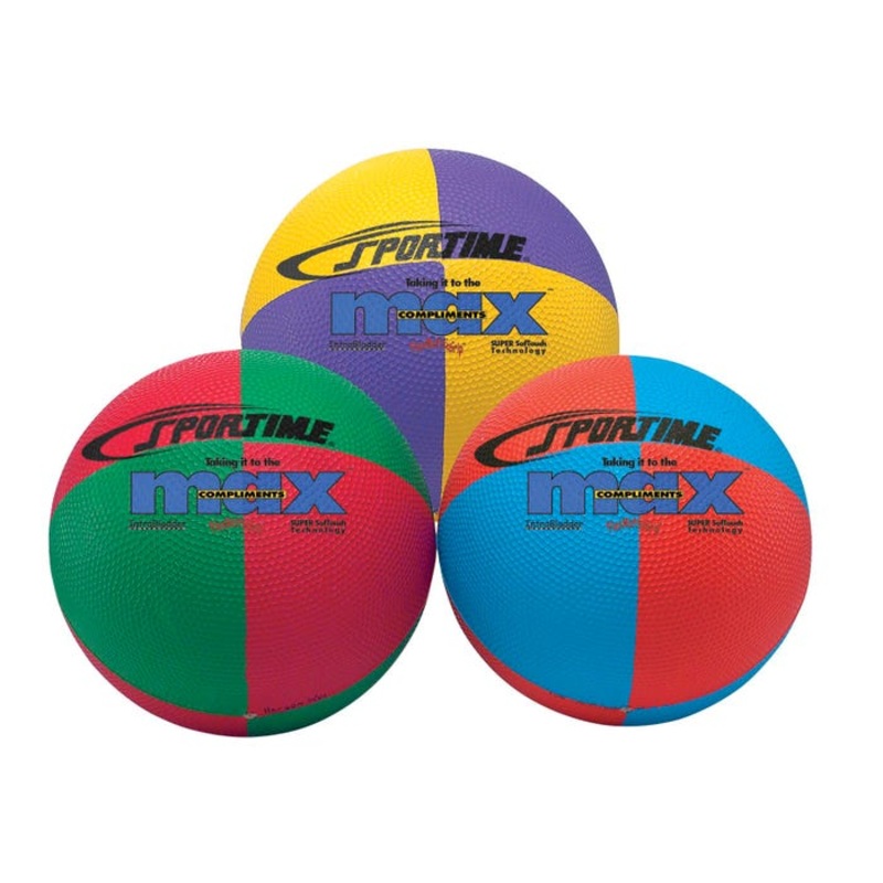 Sportime Max Complements Playground Balls, 8-1/2 Inches, Set of 3
