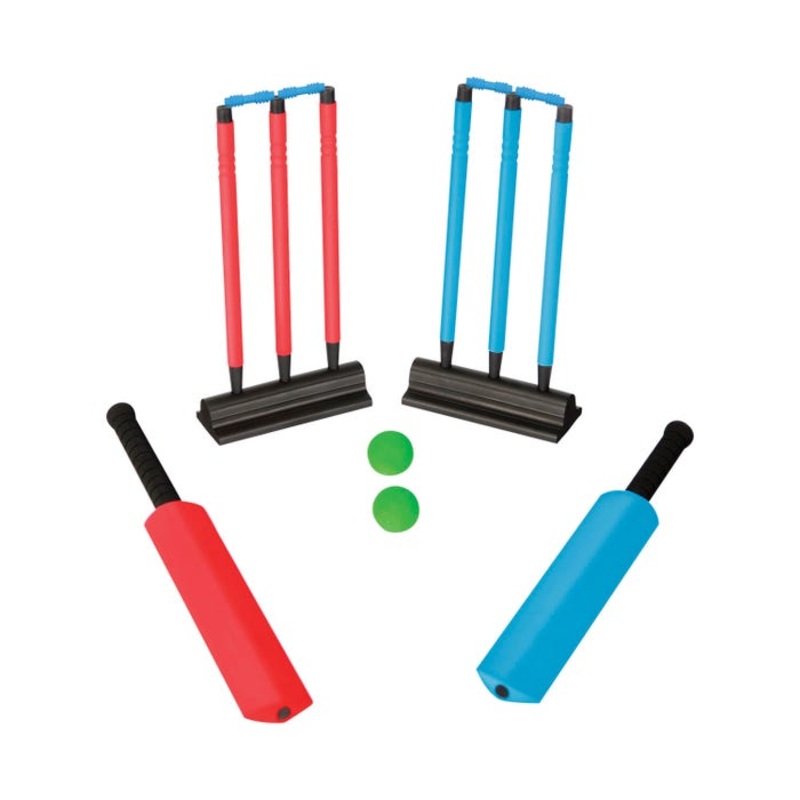 Sportime UltraFoam Cricket Game, Set of 2 Wickets, 2 Bats and 2 Balls