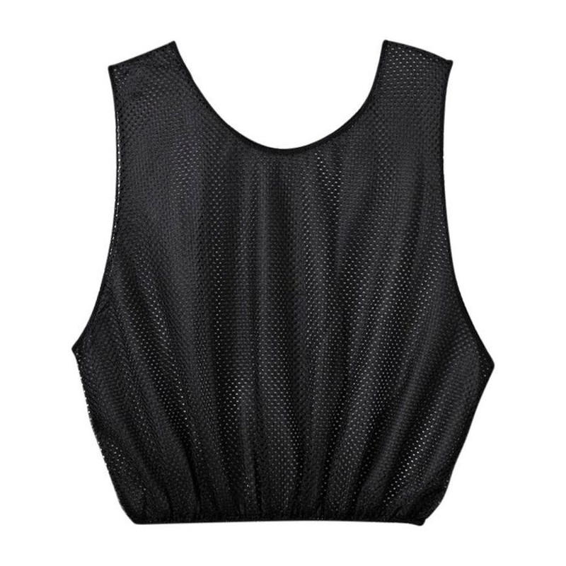 Sportime Adult Mesh Scrimmage Vest, Black
