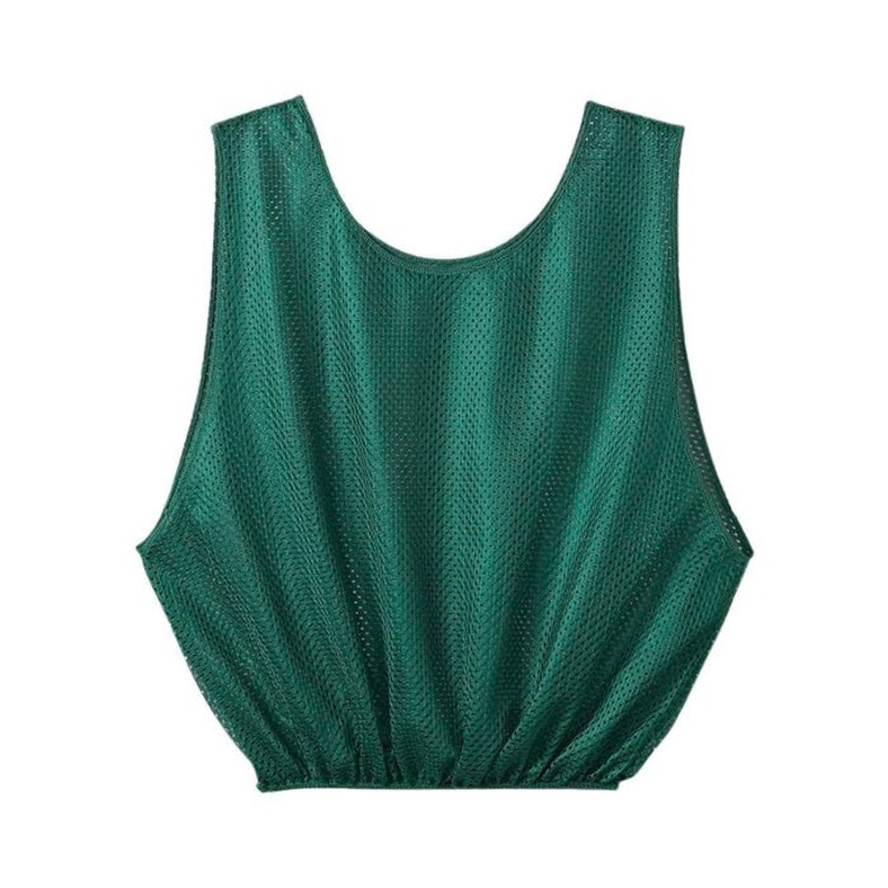 Sportime Adult Mesh Scrimmage Vest, Green