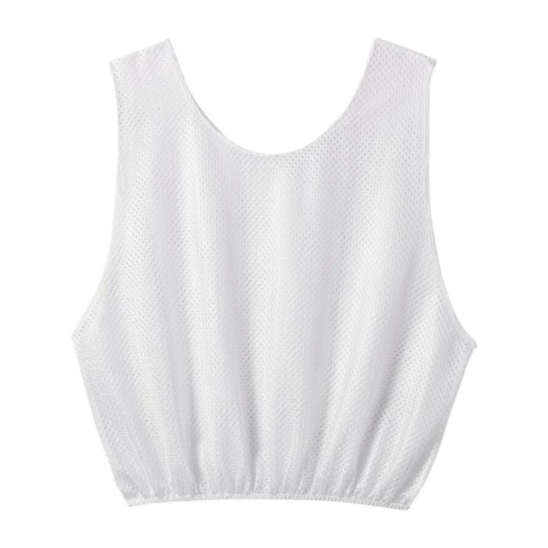 Sportime Adult Mesh Scrimmage Vest, White