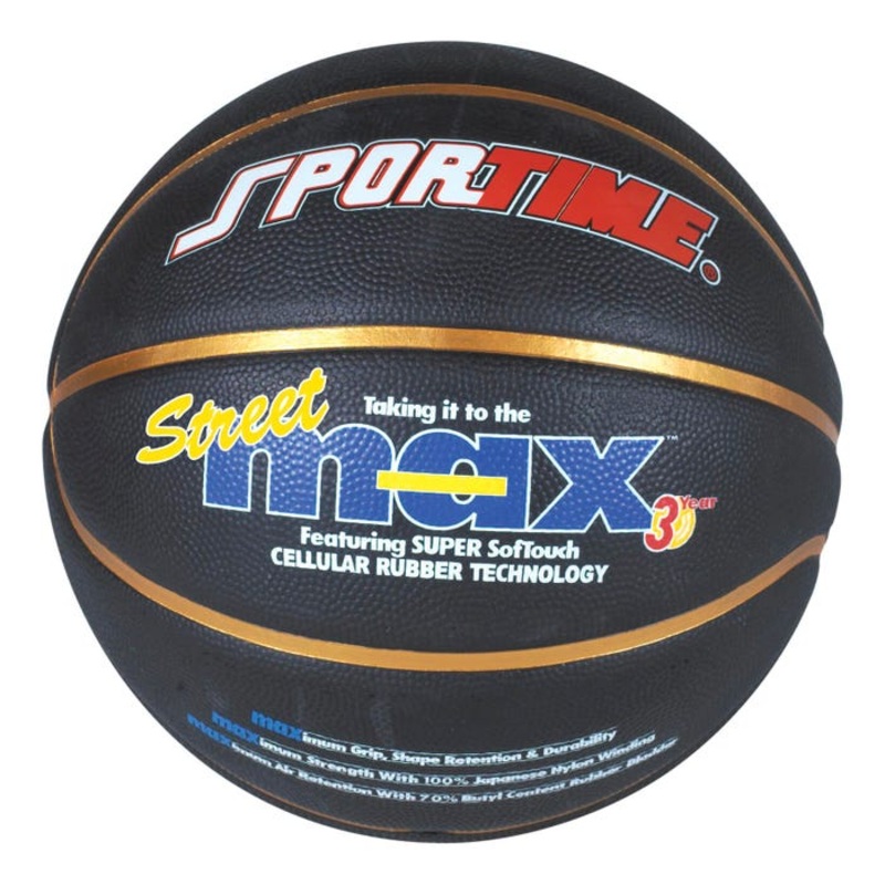 Sportime Men's 29-1/2 Inch StreetMax Basketball, Black