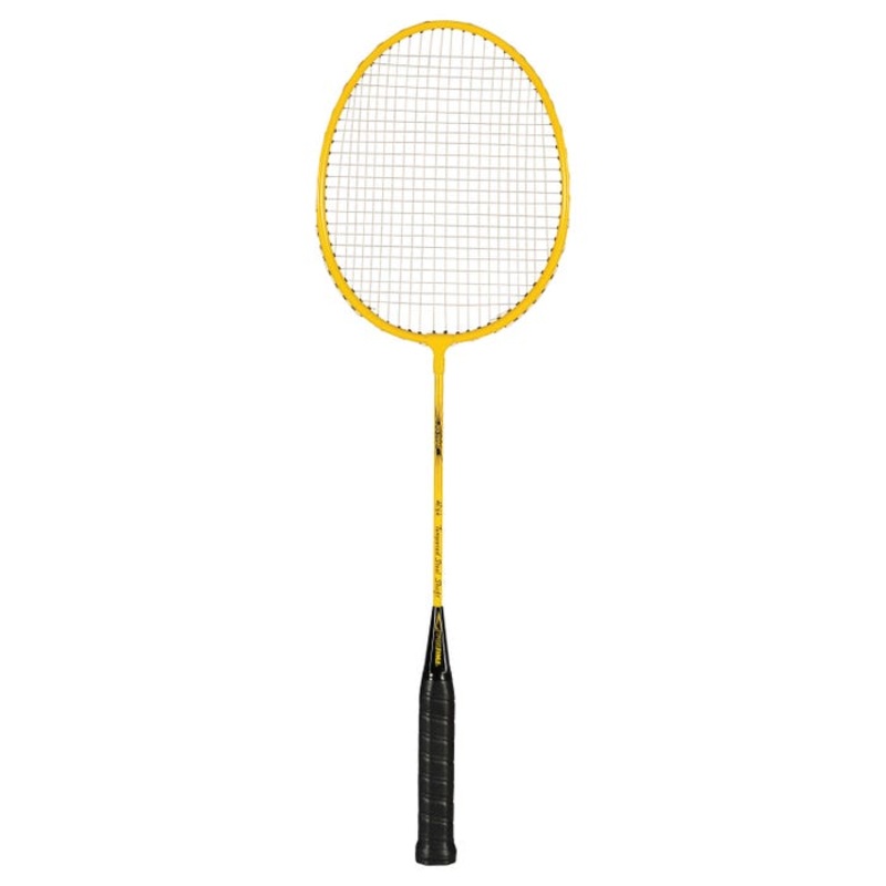 Sportime Yeller Economy Steel Badminton Racquet, 26 Inches, Yellow/Black