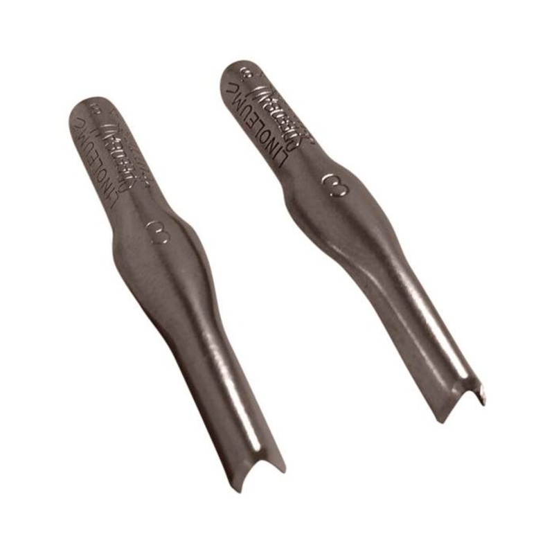 Speedball Linoleum Push Type Cutter, Number 3 Small U, Pack of 12