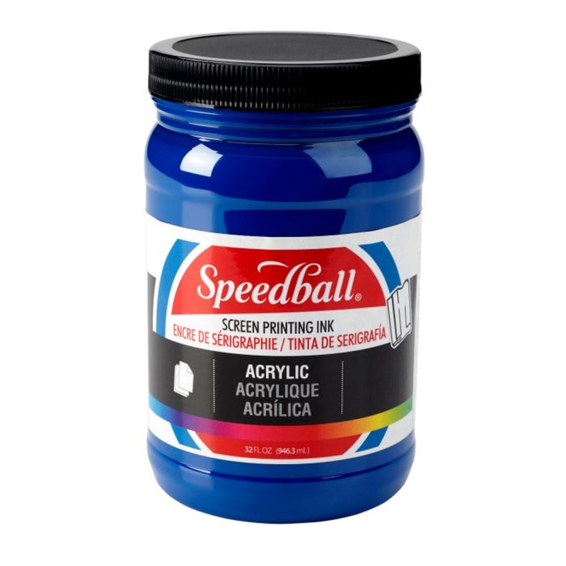 Speedball Permanent Acrylic Screen Printing Ink, Quart, Cyan