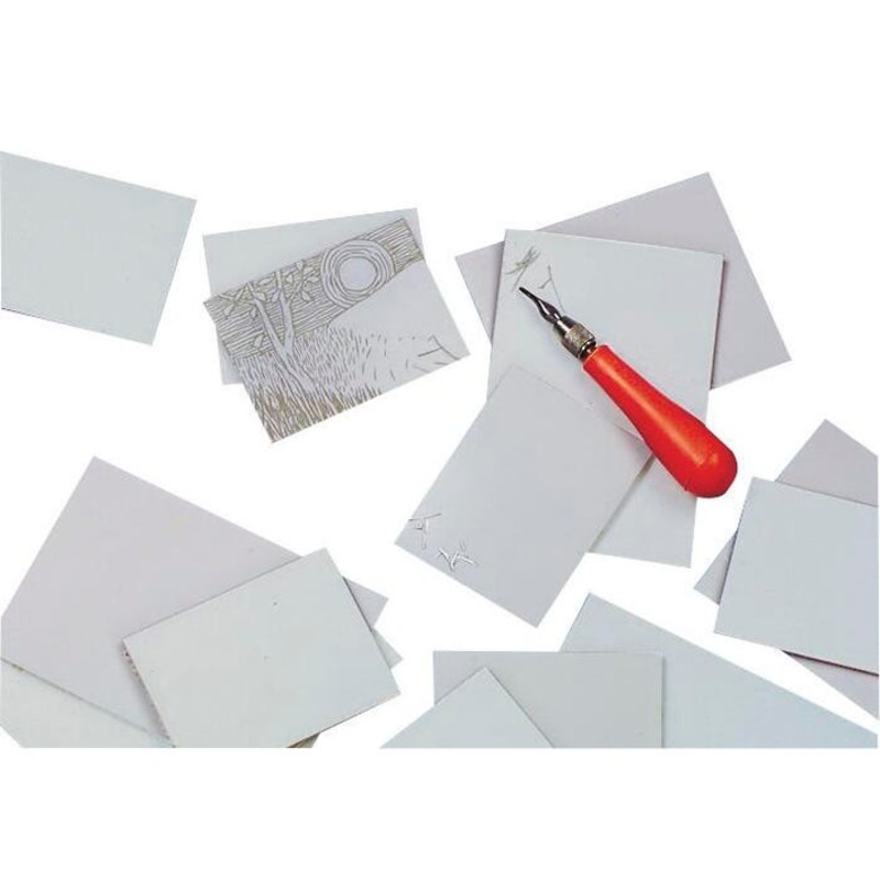 Speedball Red Baron Battleship Gray Unmounted Linoleum, Assorted Sizes, 5 Pounds