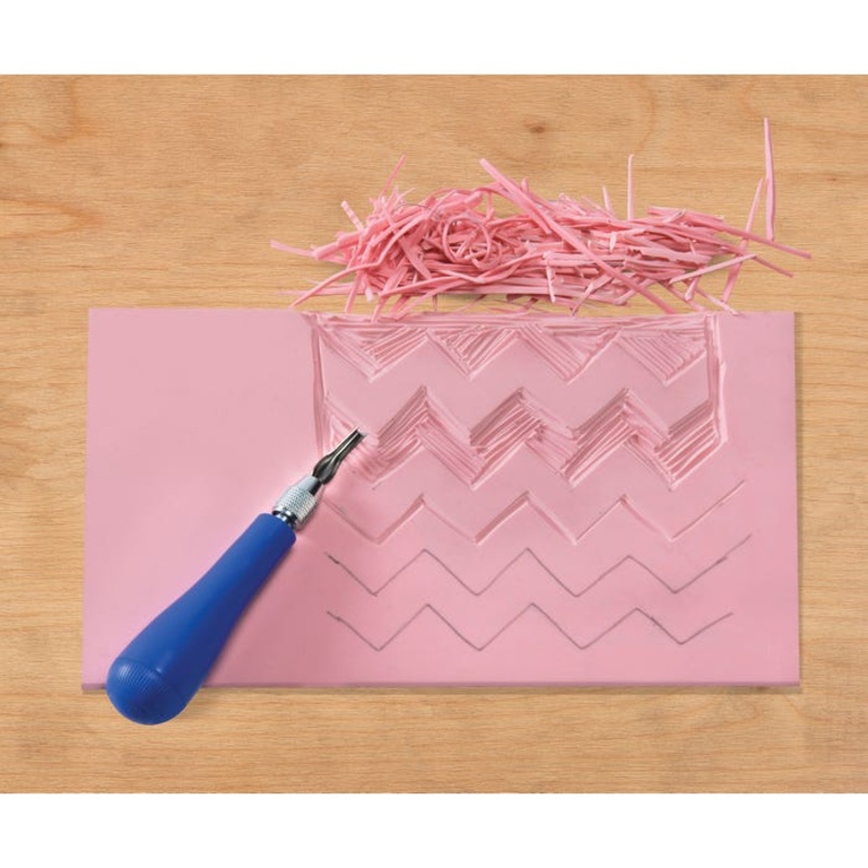 Speedball Speedy Carve Block, 11-3/4 x 12 Inches, Pink