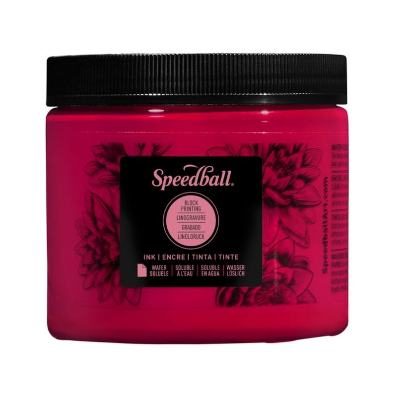 Speedball Water-Soluble Block Printing Ink, Process Magenta, Pint