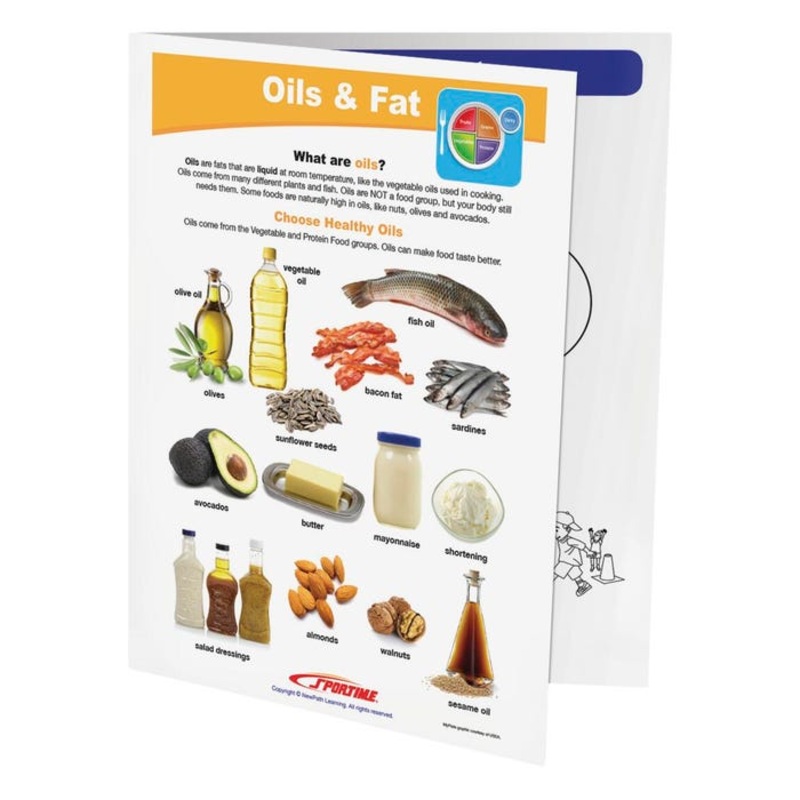 Sportime Oils & Fat Visual Learning Guide, 4 Pages, Grades 1 to 4