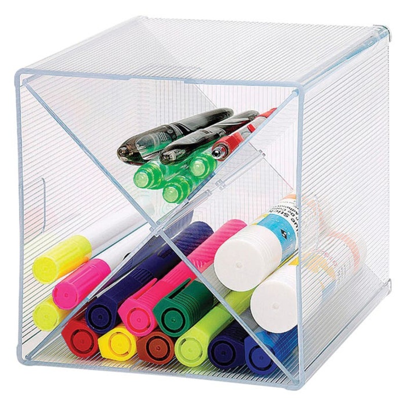 Sparco X-Cube Storage Organizer, 6 X 6 X 6 in, Clear