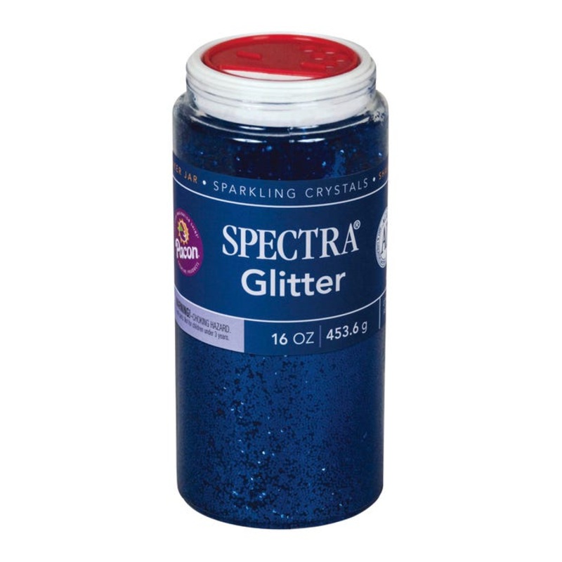 Spectra Arts & Crafts Glitter, 16 Ounce Jar, Blue