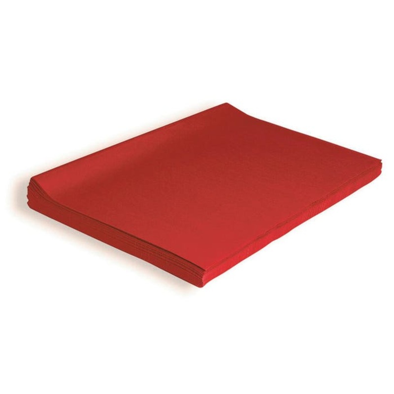 Spectra Deluxe Bleeding Tissue Paper, 20 x 30 Inches, National Red, 24 Sheets