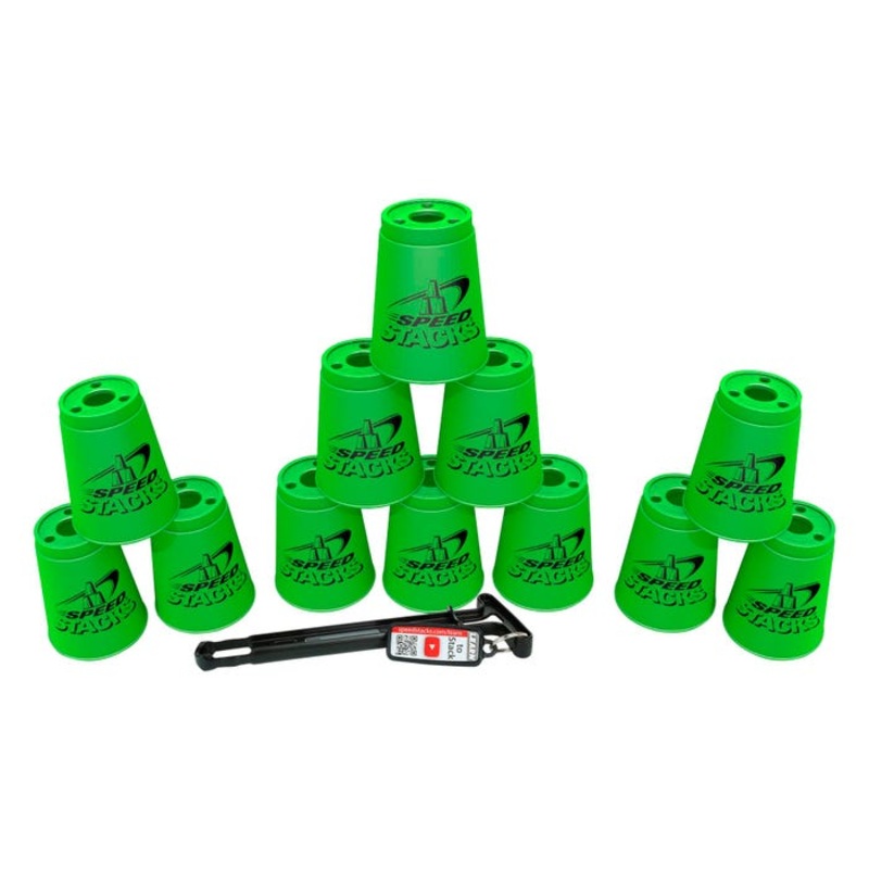 Speed Stacks Cups, Neon Green, Set of 12