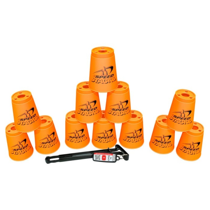 Speed Stacks Cups, Neon Orange, Set of 12