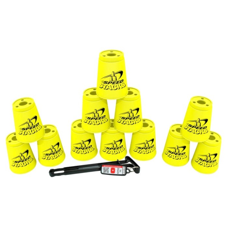 Speed Stacks Cups, Neon Yellow, Set of 12