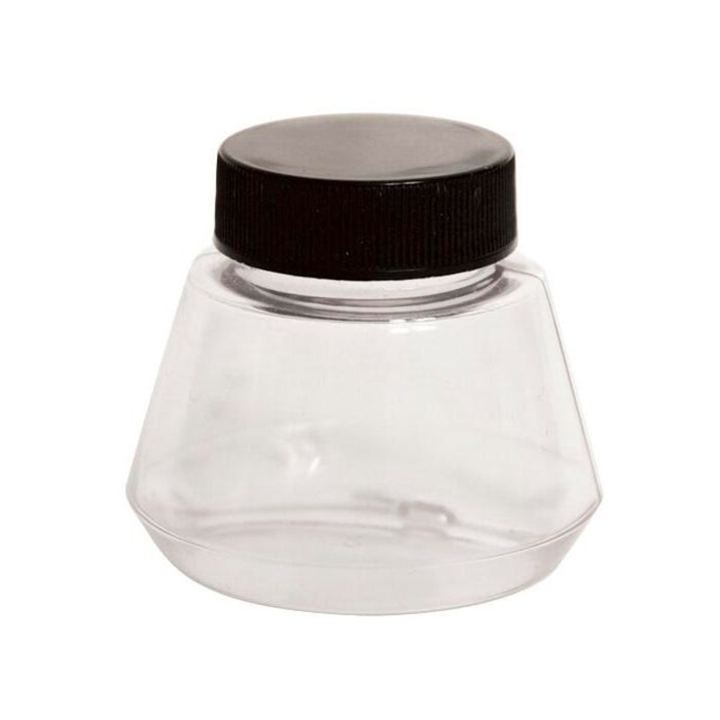 Speedball Plastic Empty Bottle with Screw On Cap, 2 oz, Clear
