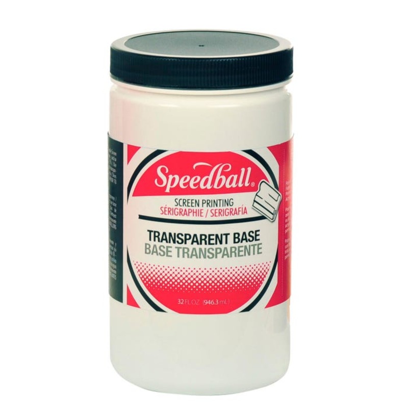 Speedball Professional Acrylic Screen Printing Ink, Quart, Transparent Base