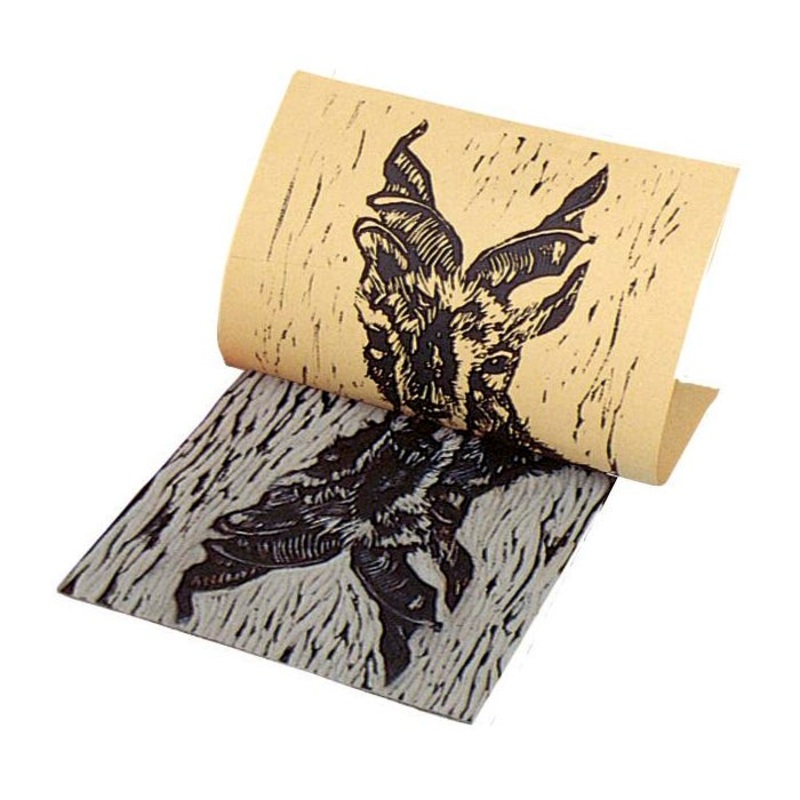 Speedball Red Baron Battleship Gray Unmounted Linoleum, 9 x 12 Inches