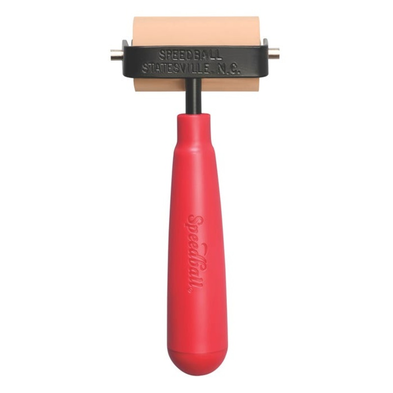 Speedball Soft Rubber Brayer with Plastic Handle, 2 Inches