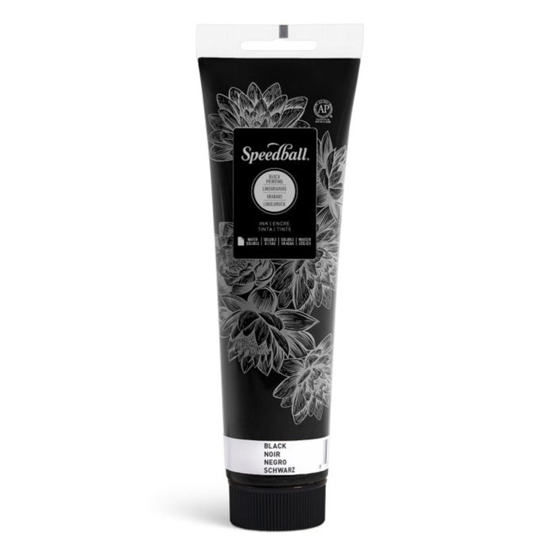 Speedball Water Soluble Block Printing Ink, Black, 5 Ounces