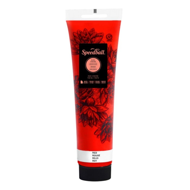 Speedball Water Soluble Block Printing Ink, Primary Red, 5 Ounces