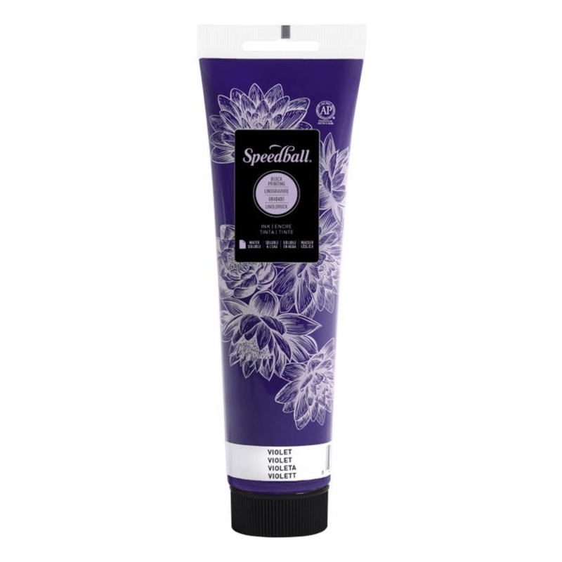 Speedball Water Soluble Block Printing Ink, Violet, 5 Ounces