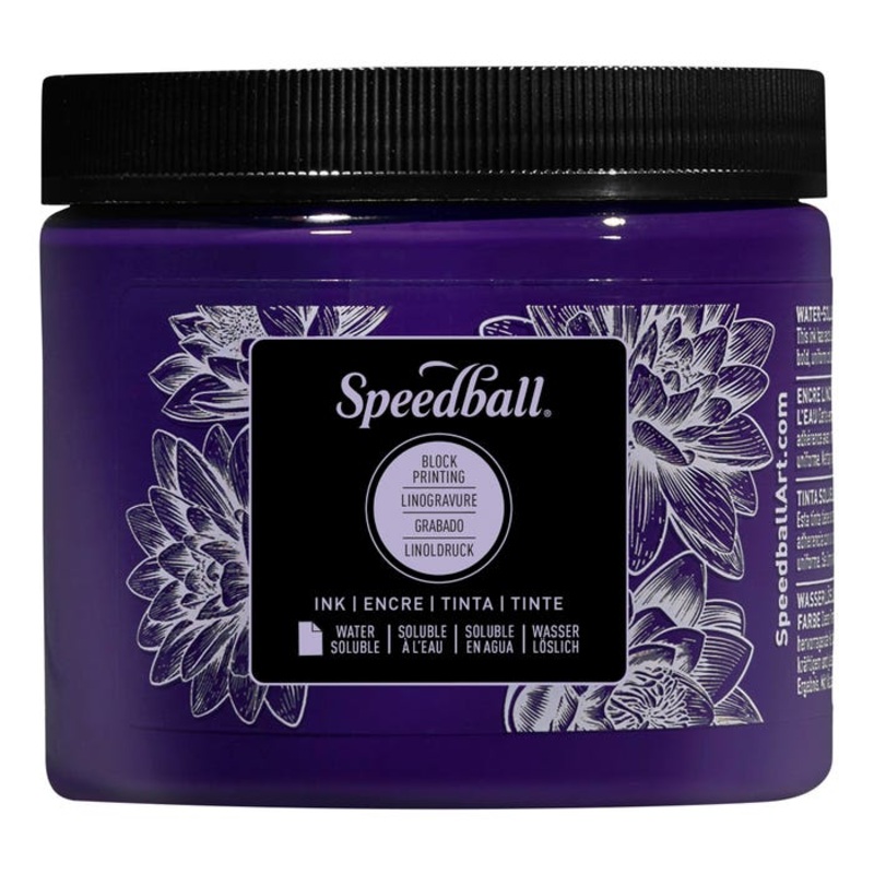 Speedball Water Soluble Block Printing Ink, Violet, Pint