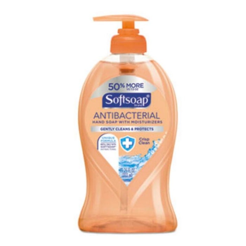 Softsoap Antibacterial Liquid Hand Soap, Crisp Clean Scent, Case of 6