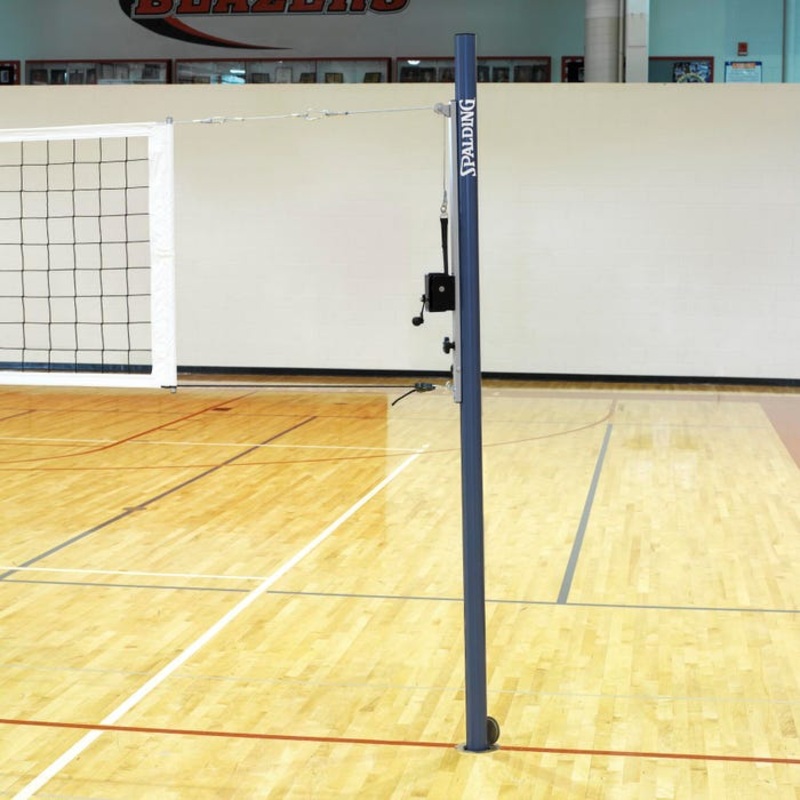 Spalding Aluminum Slide Multi-Sport Uprights Volleyball System, 3 inches