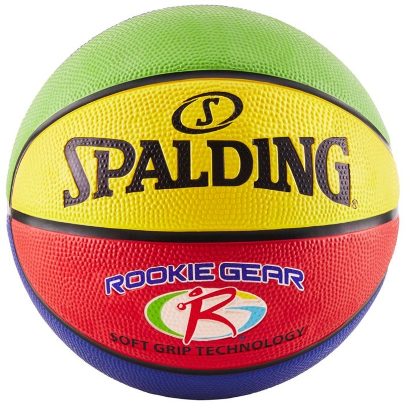 Spalding Rookie Gear Youth 27-1/2 Inch Basketball, Multi-Colored