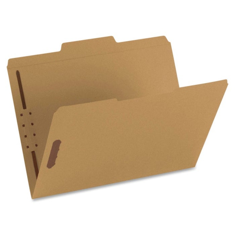 Smead Fastener Folders, Letter Size, 1/3 Cut Tabs, Kraft Brown, Pack of 50