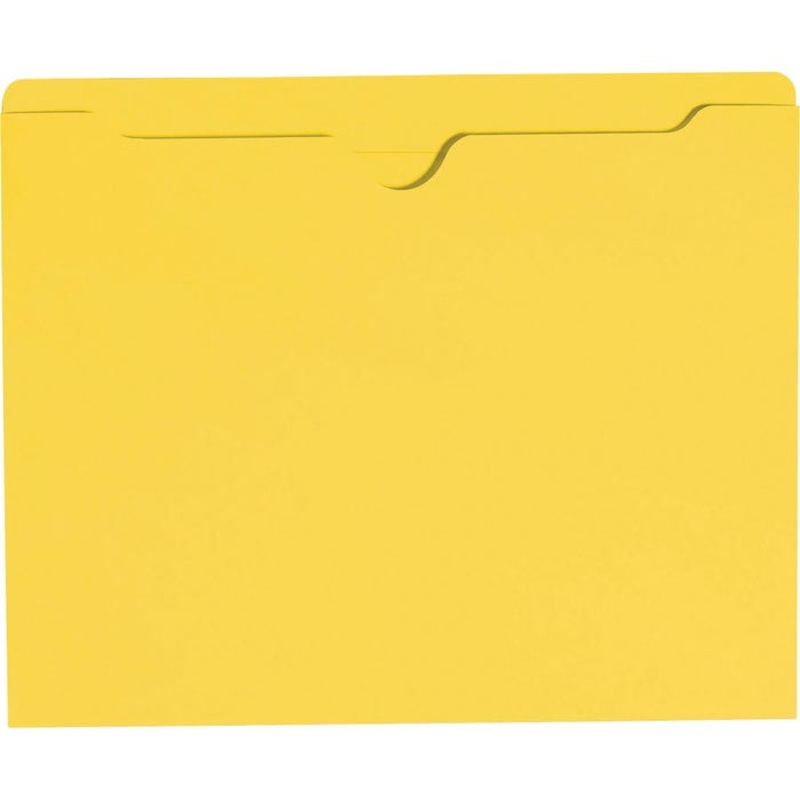 Smead File Jacket, Letter Size, Flat, Yellow, Pack of 100