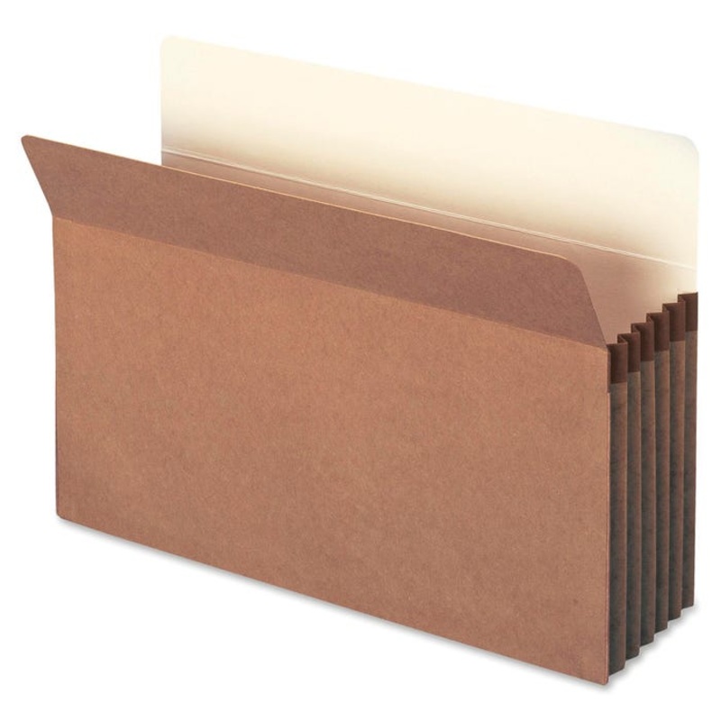 Smead File Pocket, Legal Size, 5-1/4 Inch Expansion, Straight Cut, Redrope, Pack of 50