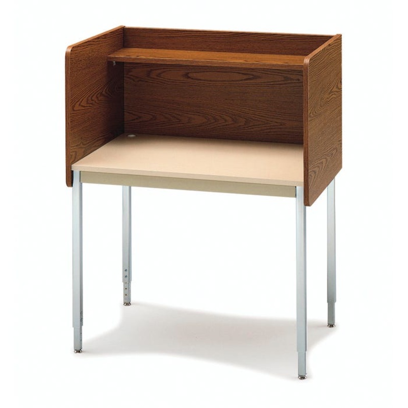 Smith Carrel Single Modular Carrel Starter, 37 x 24 x 46-1/4 Inches
