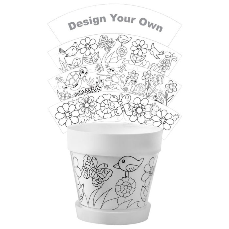 Snapins Design Your Own Flower Pot, 4 Inserts