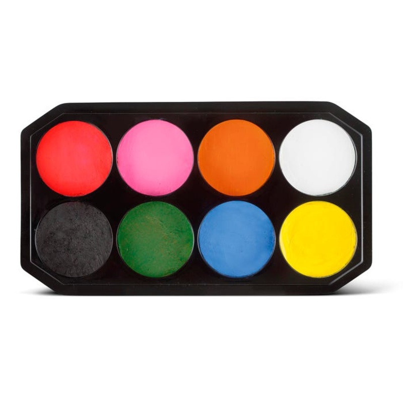 Snazaroo Face Paint Jumbo Rainbow Kit, Assorted Colors, 8 Color Set