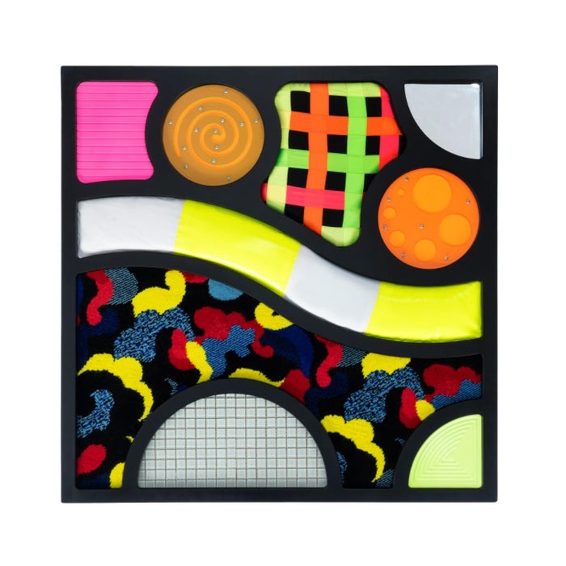 Snoezelen UV Abstract Tactile Panel, 45-1/4 x 4 x 45-1/2 Inches